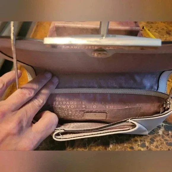 Kate Spade Clutch w/chain - Picture 6 of 9